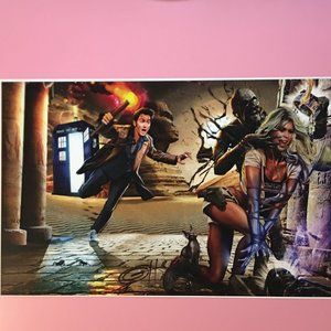 NEW, SIGNED Ten and Rose (Doctor Who) Print
